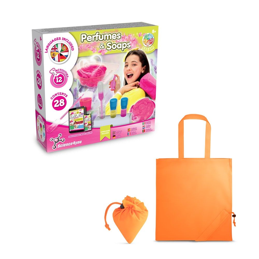Perfume & Soap Factory Kit V. Gioco educativo fornito con una borsa regalo pieghevole in 190T