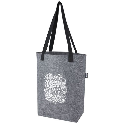 Tote bag con base ampia in feltro riciclato certificato GRS Felta - 12L