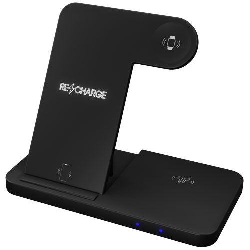 Base di ricarica wireless 3 in 1 con supporto per telefono SCX.design W28