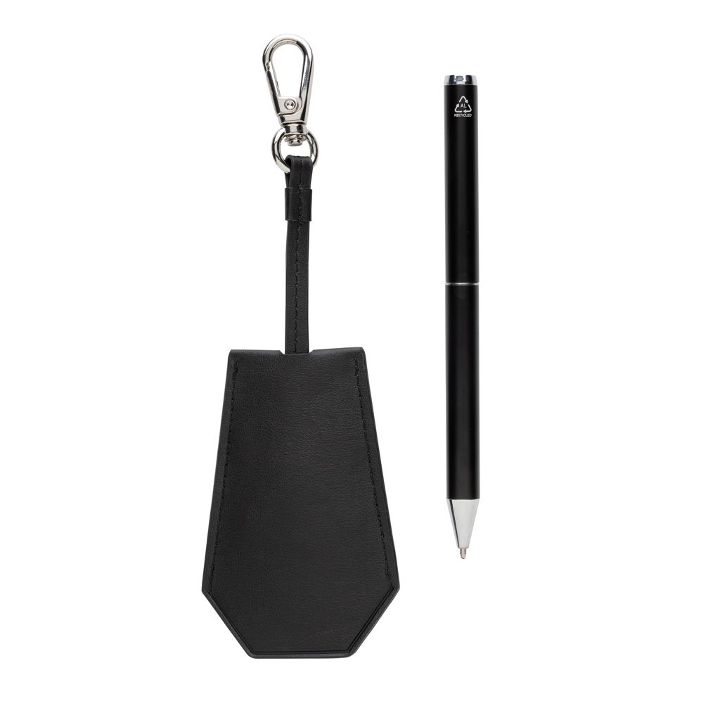 Set portachiavi e penna SP Tula in PU riciclato RCS