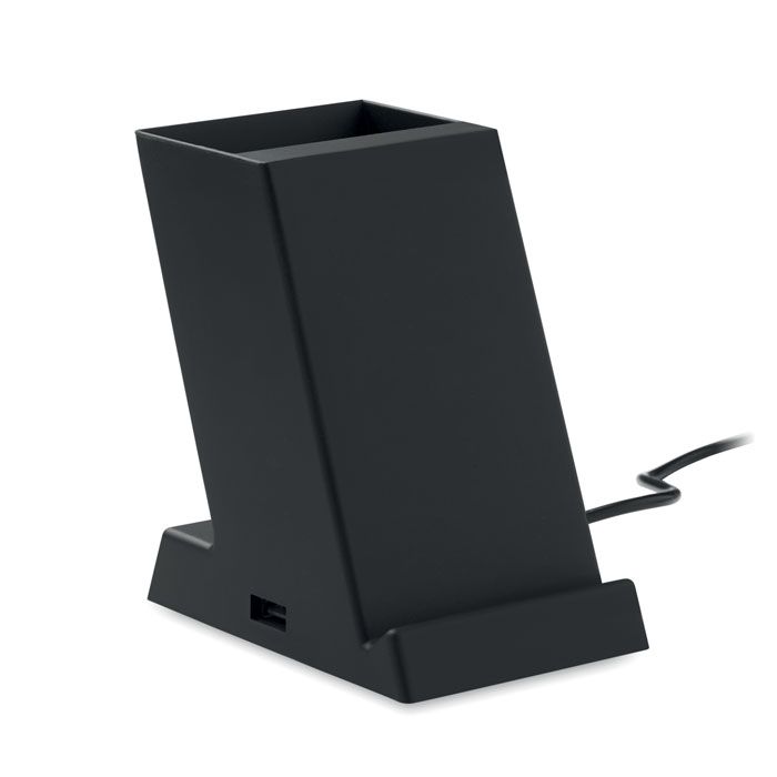 Caricabatterie wireless 15W con portapenne Block