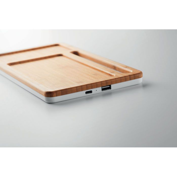 Carica cellulare wireless in bamboo Malabar