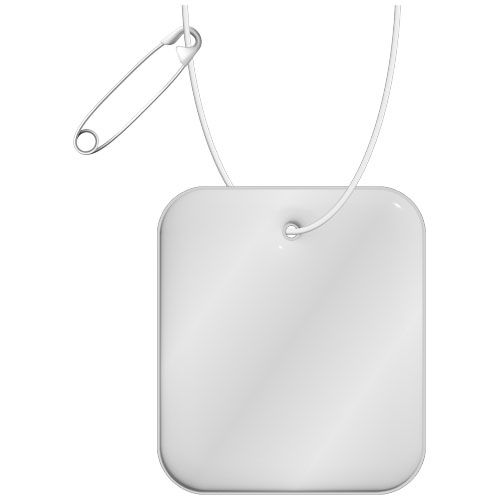 Gancio rettangolare in PVC catarifrangente XXL con catenella RFX™