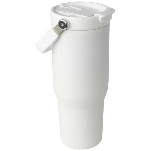 Bicchiere termico da 900 ml in acciaio inossidabile riciclato certificato RCS con sottovuoto in rame e coperchio a doppia funzione Bronx