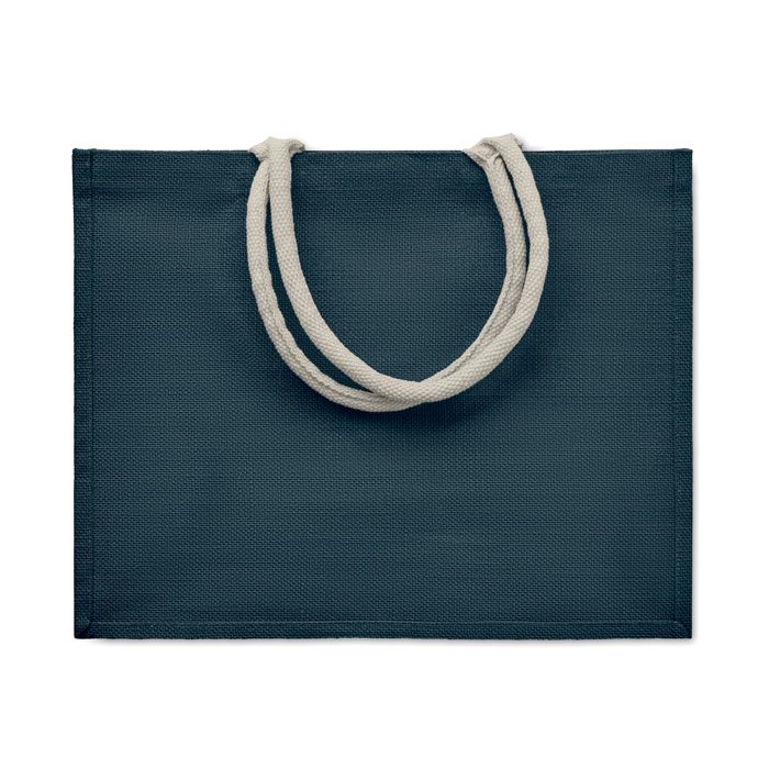 AURA. Borsa in iuta. Manici in cotone