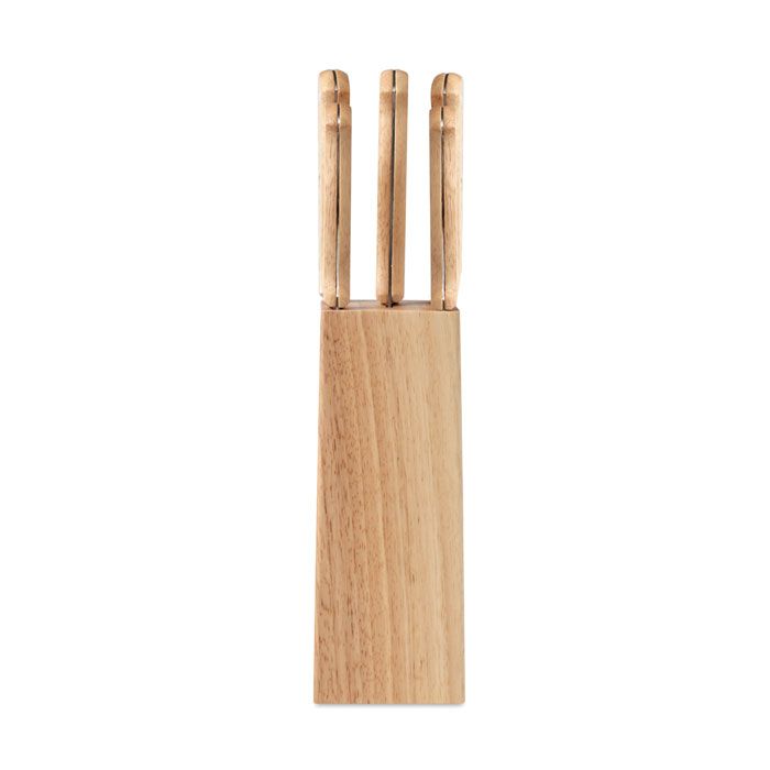 GOURMET. Set ceppo e 6 coltelli
