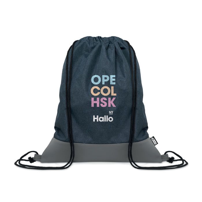 LIBAG. RPET Borsa con coulisse in PU 2 to