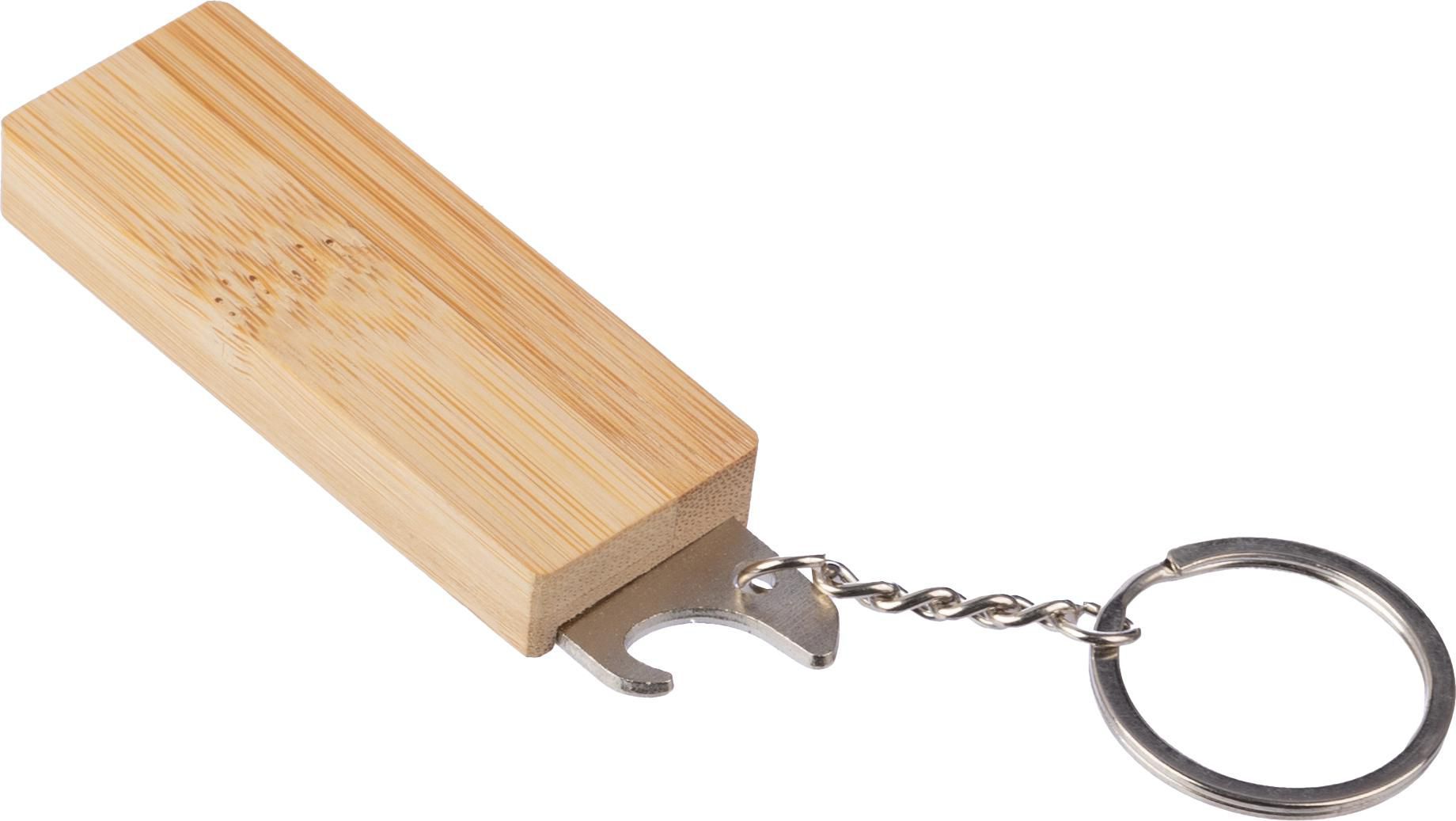 Portachiavi in bambù con funzione apribottiglie Klaus