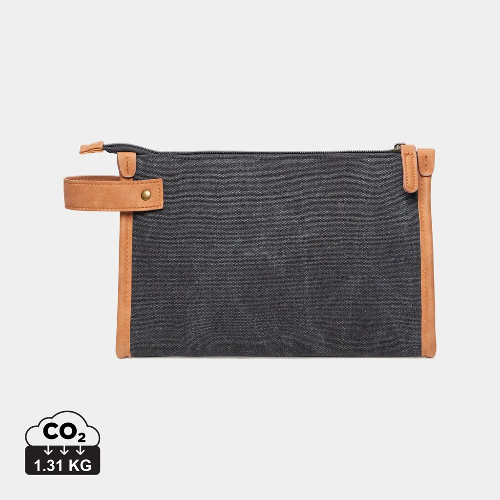 Cosmetic bag VINGA Bosler in canvas riciclato GRS
