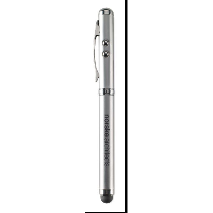 Penna con puntatore laser e gommino touch Triolux