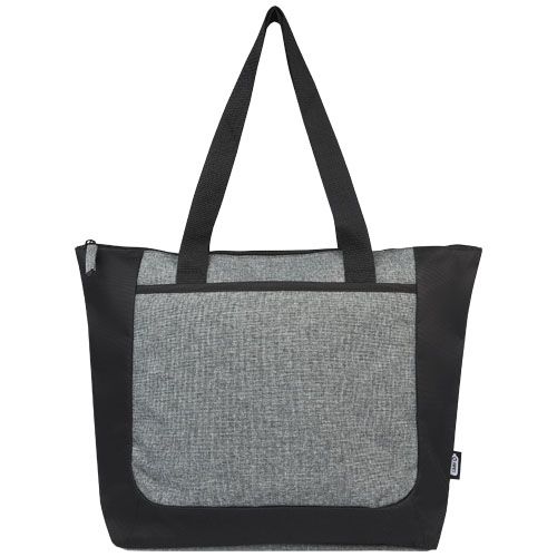 Tote bag bicolore con zip in materiale riciclato certificato GRS Reclaim 15L